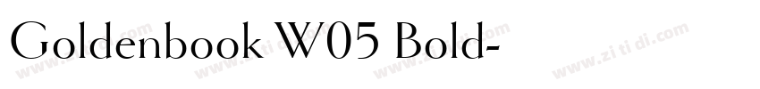 Goldenbook W05 Bold字体转换